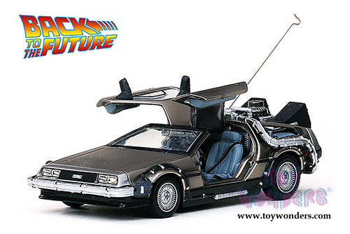 Sun Star Vitesse - Back To The Future Part I, II, III DeLorean Time Machines Set (1/43 scale diecast model car, Stainless Steel) 24016