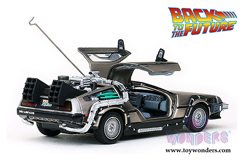 Sun Star Vitesse - Back To The Future Part I, II, III DeLorean Time Machines Set (1/43 scale diecast model car, Stainless Steel) 24016