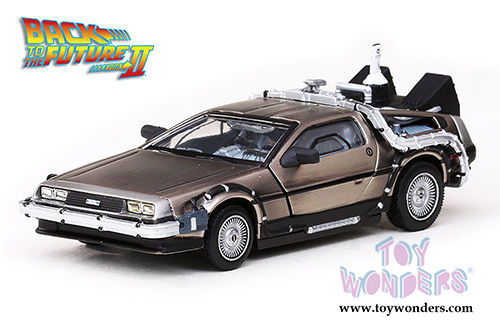 Sun Star Vitesse - Back To The Future Part I, II, III DeLorean Time Machines Set (1/43 scale diecast model car, Stainless Steel) 24016