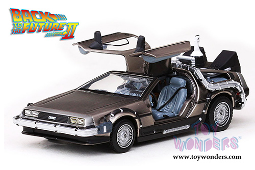 Sun Star Vitesse - Back To The Future Part I, II, III DeLorean Time Machines Set (1/43 scale diecast model car, Stainless Steel) 24016