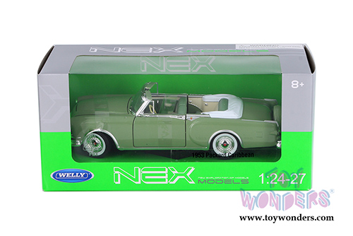 Welly - Packard Caribbean Convertible (1953, 1/24 scale diecast model car, Green) 24016CW/GN