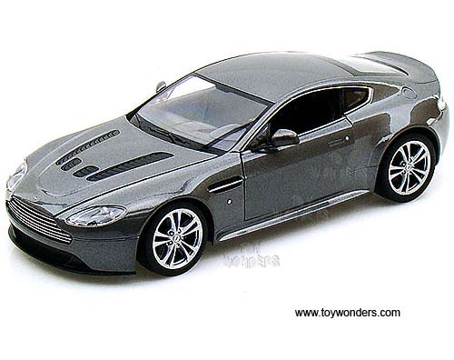 Welly - Aston Martin V12 Vantage Hard Top (1/24 scale diecast model car, Grey) 24017W