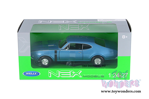 Welly - Oldsmobile&trade; 442 Hardtop (1968, 1/24 diecast model car, Blue) 24024WBU