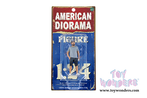 American Diorama Figurine - Hotrodders - Robert (1/24 scale, Gray) 24029