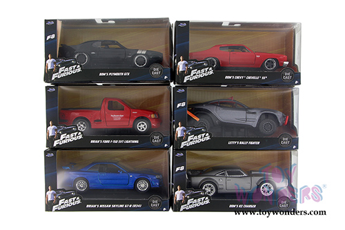 Jada Toys Fast & Furious - Assortment Pack W20 (1/32 scale diecast model car, Asstd.) 24037W20