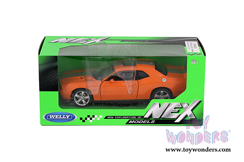 Welly - Dodge Challenger SRT Hardtop (2012, 1/24 scale diecast model car, Orange) 24049WOR