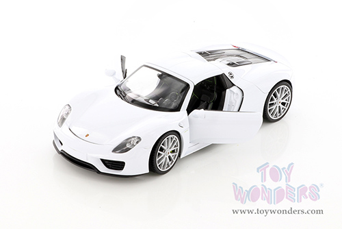 Welly - Porsche 918 Spyder Hardtop (1/24 scale diecast model car, White) 24055HWWT