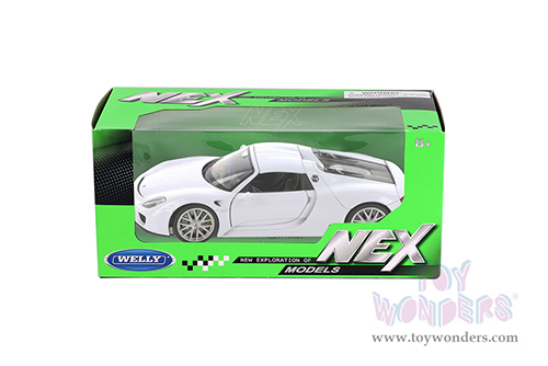 Welly - Porsche 918 Spyder Hardtop (1/24 scale diecast model car, White) 24055HWWT