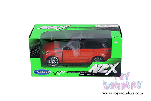 Welly - Land Rover Range Rover Sport SUV w/ Sunroof (1/24 scale diecast model car, Orange) 24059WOR