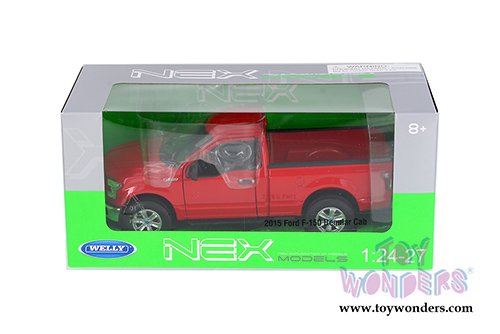 Welly - Ford F-150 Regular Cab Pickup (2015, 1/24 scale diecast model car, Red) 24063WR