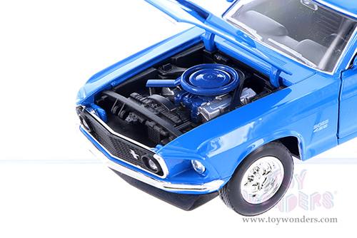 Welly - Ford Mustang Boss 429 Hardtop (1969, 1/24 scale diecast model car, Blue) 24067WBU