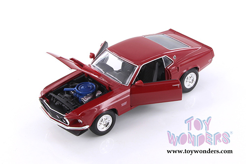 Welly - Ford Mustang Boss 429 Hardtop (1969, 1/24 scale diecast model car, Red) 24067WR