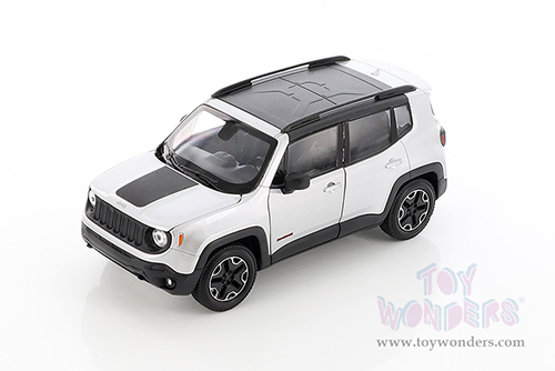 Welly - Jeep® Renegade Trailhawk (1/24 scale diecast model car, Silver) 24071WSV
