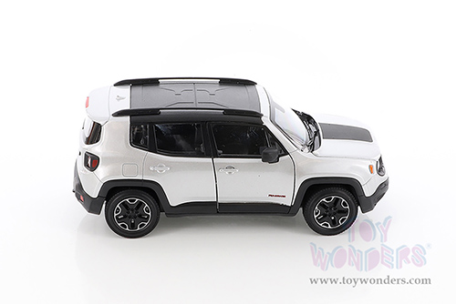 Welly - Jeep® Renegade Trailhawk (1/24 scale diecast model car, Silver) 24071WSV