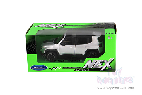 Welly - Jeep® Renegade Trailhawk (1/24 scale diecast model car, Silver) 24071WSV