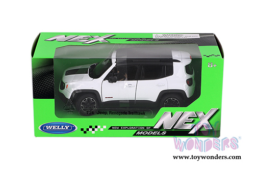 Welly - Jeep&reg; Renegade Trailhawk (1/24 scale diecast model car, White) 24071WWT