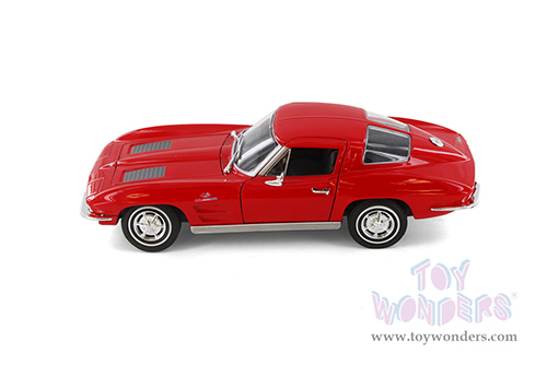 Showcasts® Collectibles - Chevrolet® Corvette® Hardtop (1963, 1/24 scale diecast model car, Asstd.) 24073/4D MAP: $19.99