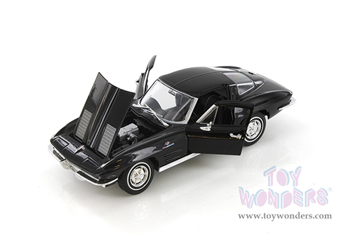 Welly - Chevrolet® Corvette® Hardtop (1963, 1/24 scale diecast model car, Black) 24073WBK