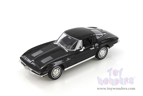 Welly - Chevrolet® Corvette® Hardtop (1963, 1/24 scale diecast model car, Black) 24073WBK