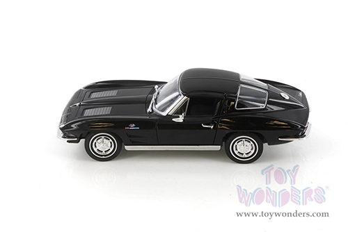 Welly - Chevrolet® Corvette® Hardtop (1963, 1/24 scale diecast model car, Black) 24073WBK