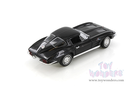 Welly - Chevrolet® Corvette® Hardtop (1963, 1/24 scale diecast model car, Black) 24073WBK