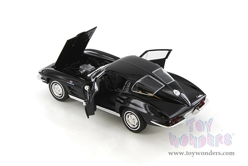 Welly - Chevrolet® Corvette® Hardtop (1963, 1/24 scale diecast model car, Black) 24073WBK