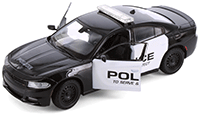 Showcasts® Collectibles - Dodge Charger Pursuit Police (2016, 1/24 scale diecast model car, Black/White) 24079P/4D MAP: $19.99