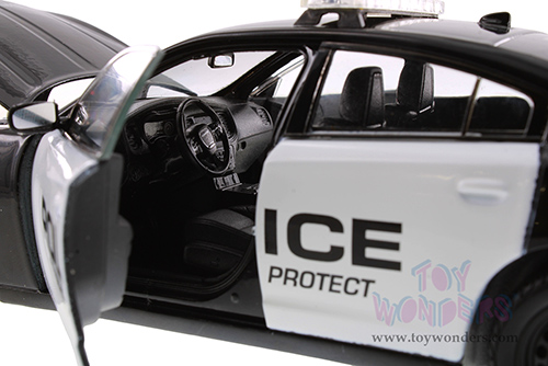 Showcasts® Collectibles - Dodge Charger Pursuit Police (2016, 1/24 scale diecast model car, Black/White) 24079P/4D MAP: $19.99