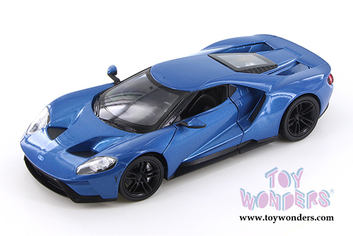 Welly - Ford GT Hardtop (2017, 1/24 scale diecast model car, Blue) 24082WBU