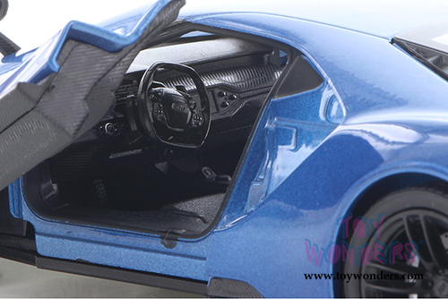 Welly - Ford GT Hardtop (2017, 1/24 scale diecast model car, Blue) 24082WBU