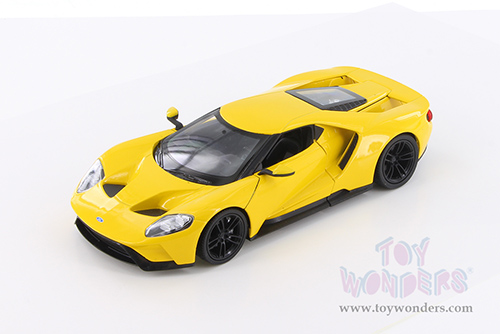 Welly - Ford GT Hardtop (2017, 1/24 scale diecast model car, Yellow) 24082WYL