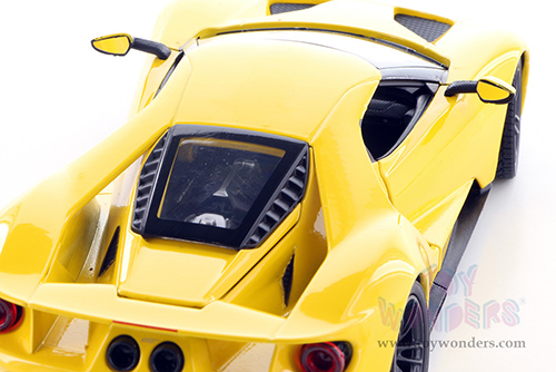 Welly - Ford GT Hardtop (2017, 1/24 scale diecast model car, Yellow) 24082WYL