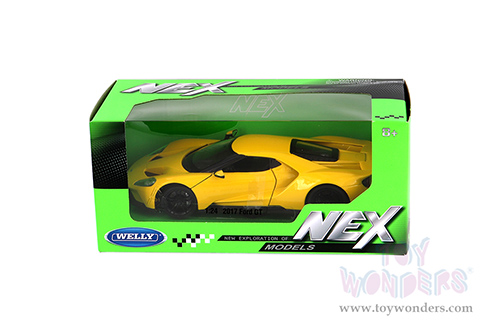 Welly - Ford GT Hardtop (2017, 1/24 scale diecast model car, Yellow) 24082WYL