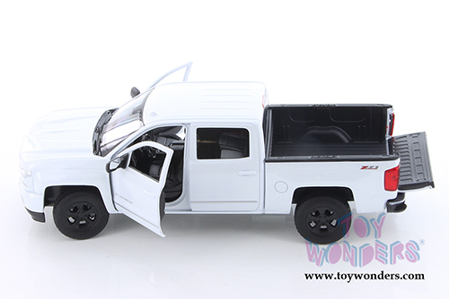 Welly - Chevrolet® Silverado™ Pickup (2017, 1/29 scale diecast model car, White) 24083WWT