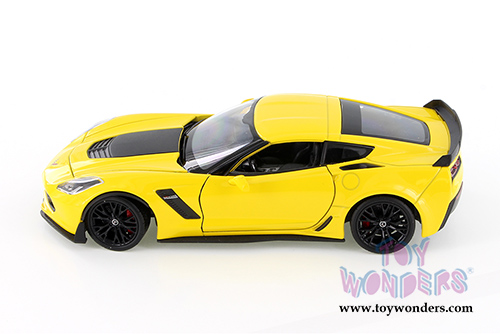 Welly - Chevrolet® Corvette® Z06 Hardtop (2017, 1/24 scale diecast model car, Yellow) 24085WYL