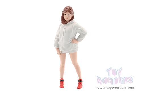 American Diorama Figurine - Hip Hop Girls Figure 2 (1/24 scale, White) 24102