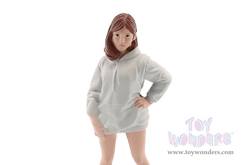 American Diorama Figurine - Hip Hop Girls Figure 2 (1/24 scale, White) 24102