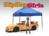 Show product details for American Diorama Figurine - Hip Hop Girls Figure 3 (1/18 scale, White/Red/Blue) AD18103