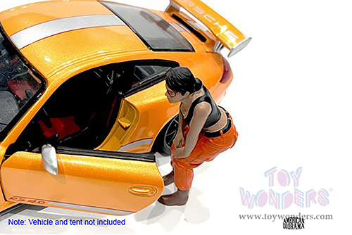 American Diorama Figurine - Hip Hop Girls Figure 4 (1/18 scale, Black/Orange) AD18104