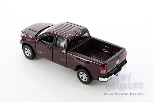 Welly - Dodge Ram 1500 Pickup Truck (2019,1/27 scale diecast model car, Maroon) 24104WMR