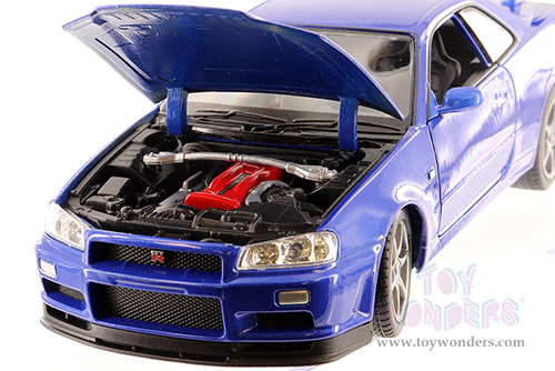 Welly - Nissan Skyline GT-R (R34) Hardtop (1/24 scale diecast model car, Asstd.) 24108/4D
