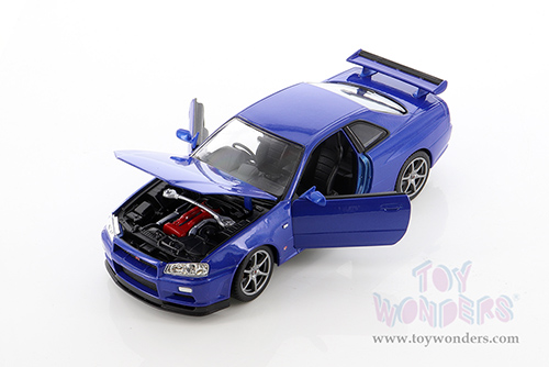 Welly - Nissan Skyline GT-R (R34) Hardtop (1/24 scale diecast model car, Asstd.) 24108/4D