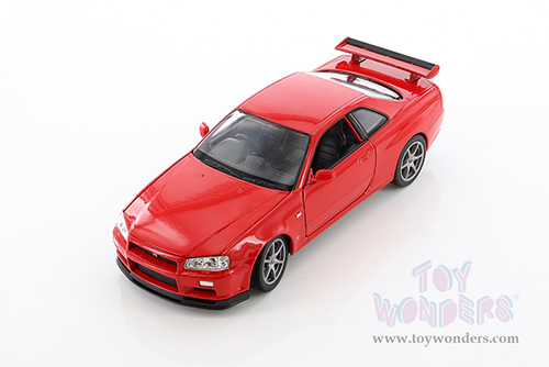 Welly - Nissan Skyline GT-R (R34) Hardtop (1/24 scale diecast model car, Asstd.) 24108/4D