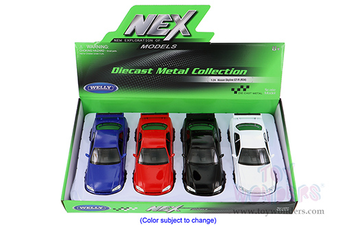 Welly - Nissan Skyline GT-R (R34) Hardtop (1/24 scale diecast model car, Asstd.) 24108/4D