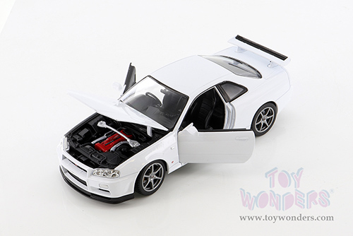 Welly - Nissan Skyline GT-R (R34) Hardtop (1/24 scale diecast model car, White) 24108WWT