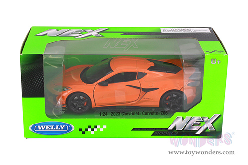Welly - Chevrolet® Corvette® Z06 Hardtop (2023, 1/24 scale diecast model car, Orange) 24120WOR