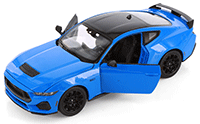 Show product details for Welly - Ford Mustang GT (2024, 1/24 scale diecast model car, Asstd.) 24123/4D