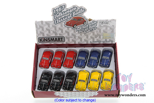 Kinsmart - Volkswagen Classical  Beetle Key Chain (1967, 1/64 Scale diecast model car, Asstd.) 2540DCK