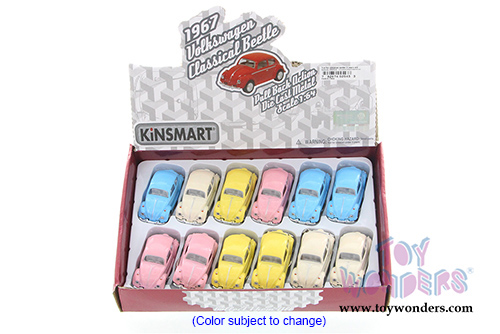 Kinsmart - Volkswagen Classical  Beetle with/without Key Chain (1967, 1/64 Scale diecast model car, Asstd.) 2543D/2
