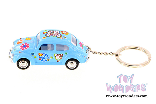 Kinsmart - Volkswagen Classical  Beetle Key Chain (1967, 1/64 Scale diecast model car, Asstd.) 2543DFK/2K